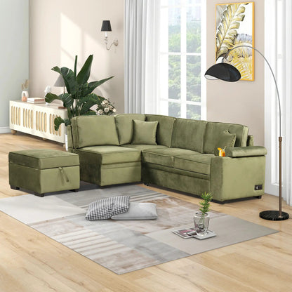 Sleeper Sofa Bed With Storage 2 In 1 Couch