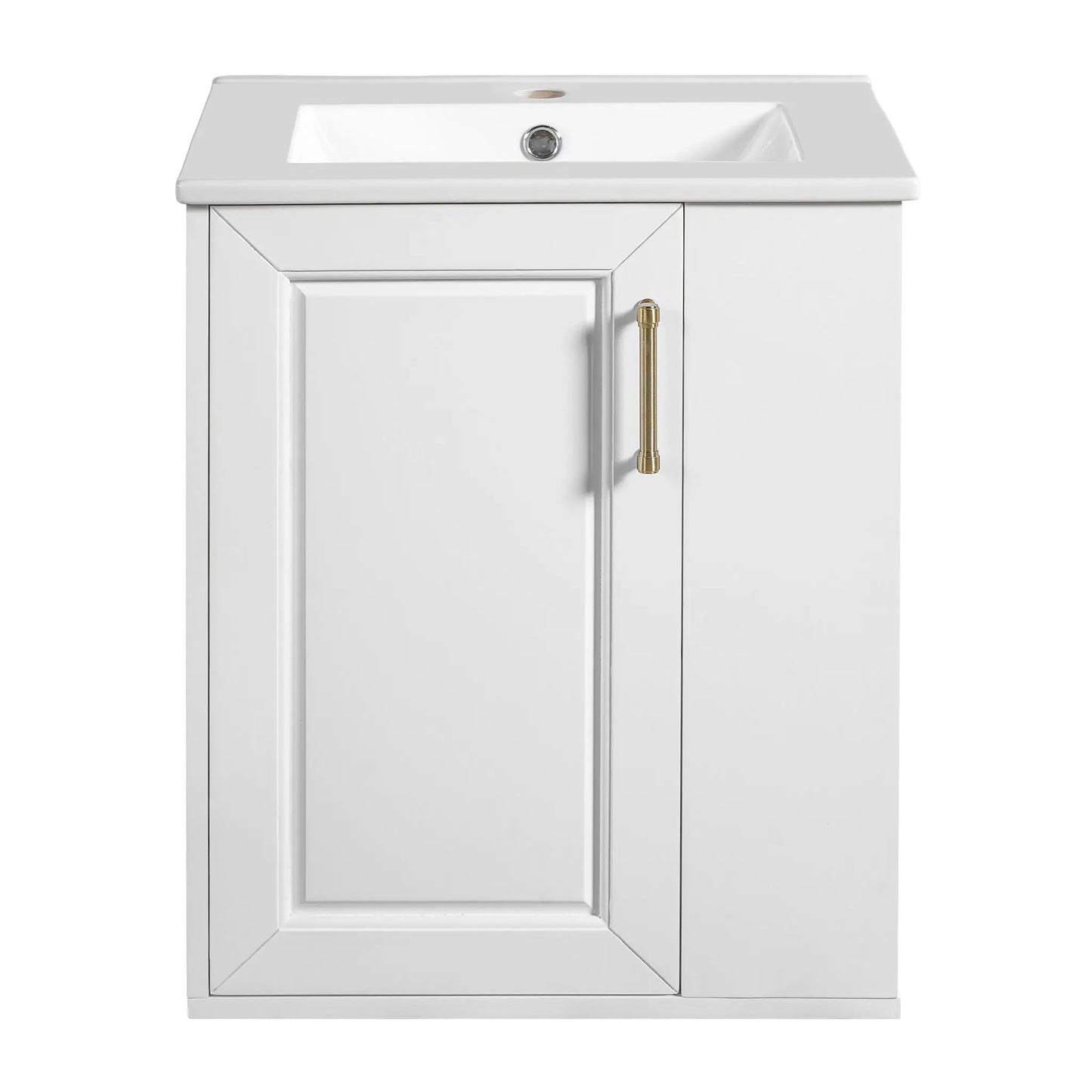 Wall Mounted Bathroom Cabinet With Side Shelves