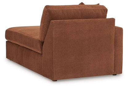 Modmax Sectional Spice in rust orange fabric by Unique Piece Furniture, stationary sofa on Tampa Home & Garden Store