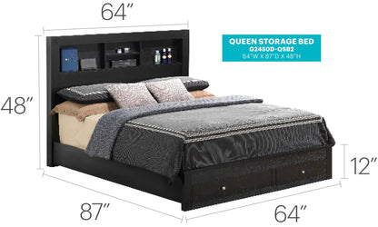 Storage Bed for Modern Spaces with Drawers
