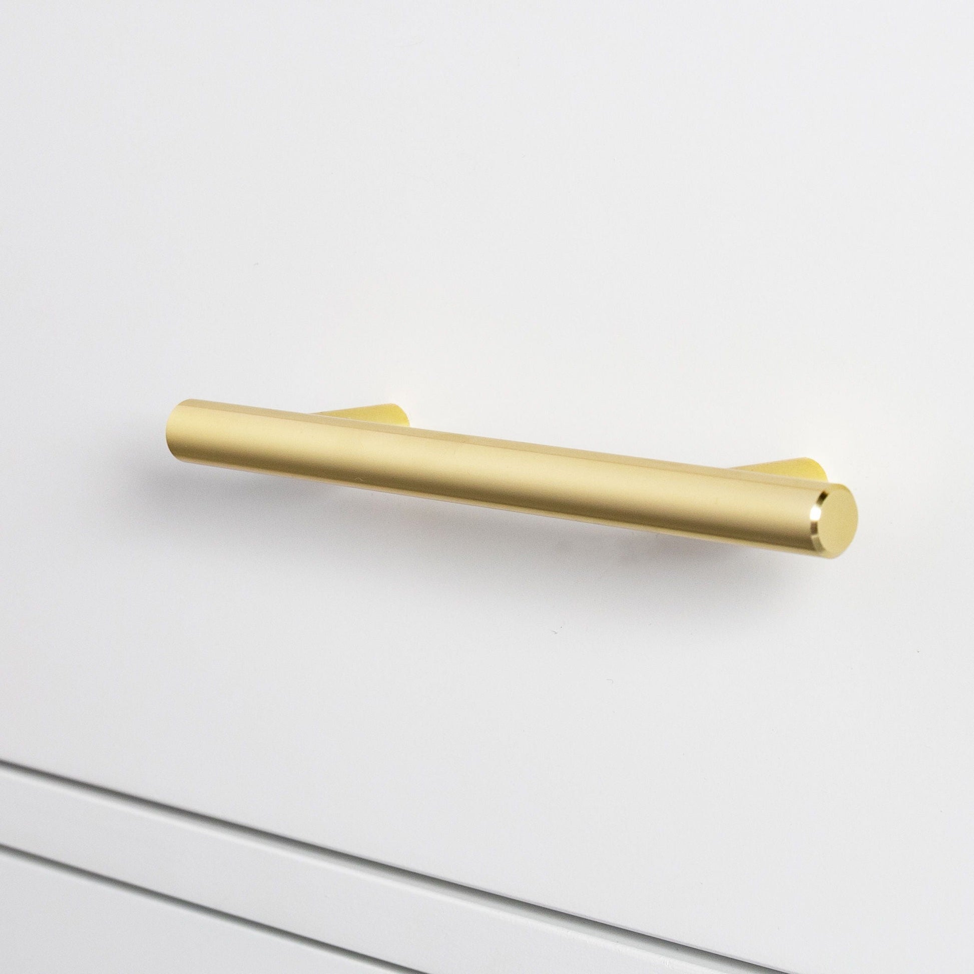HouseOfZazla cat litter box enclosure Gold hardware rod on white background on Tampa Home & Garden Store