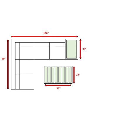Comfortable Outdoor Sectional and Lounge Set