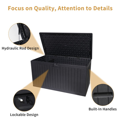 Heavy Duty Outdoor Resin Storage Box and Lid