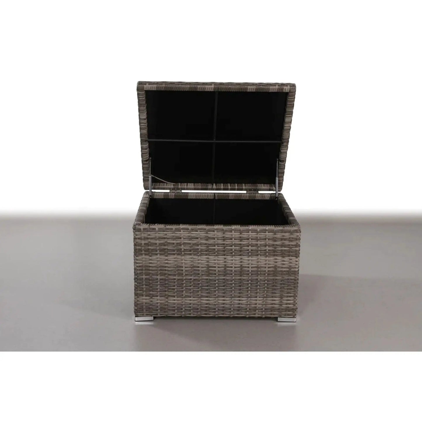 Outdoor Storage End Table gray mix wicker with lid Unique Piece Furniture on Tampa Home & Garden Store