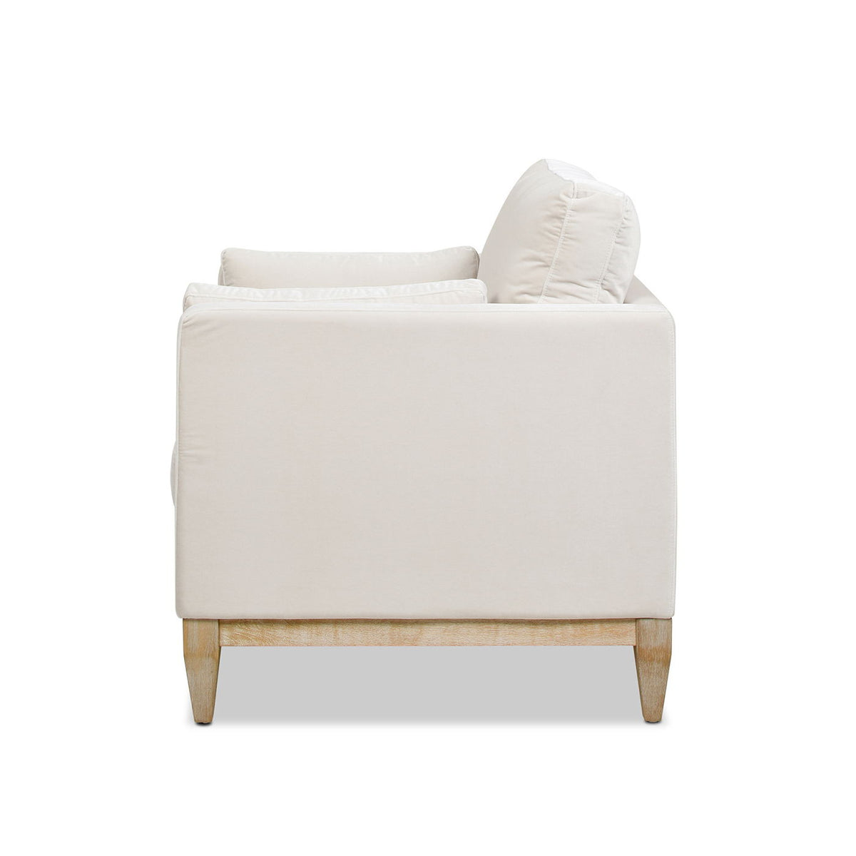 Modern Farmhouse Arm Chair with reversible cushions in cream fabric by HouseOfZazla on Tampa Home & Garden Store