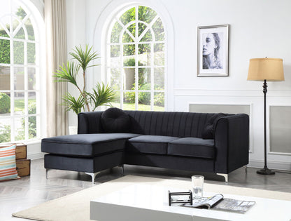 Delray Micro Suede Sofa and Chaise Lounger