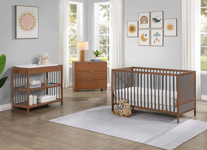 Pixie Zen 3 in 1 Crib Walnut with Z Design