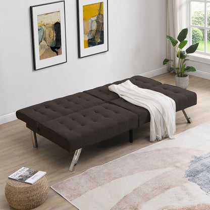 Modern Futon Sofa Bed and Convertible Guest Seat