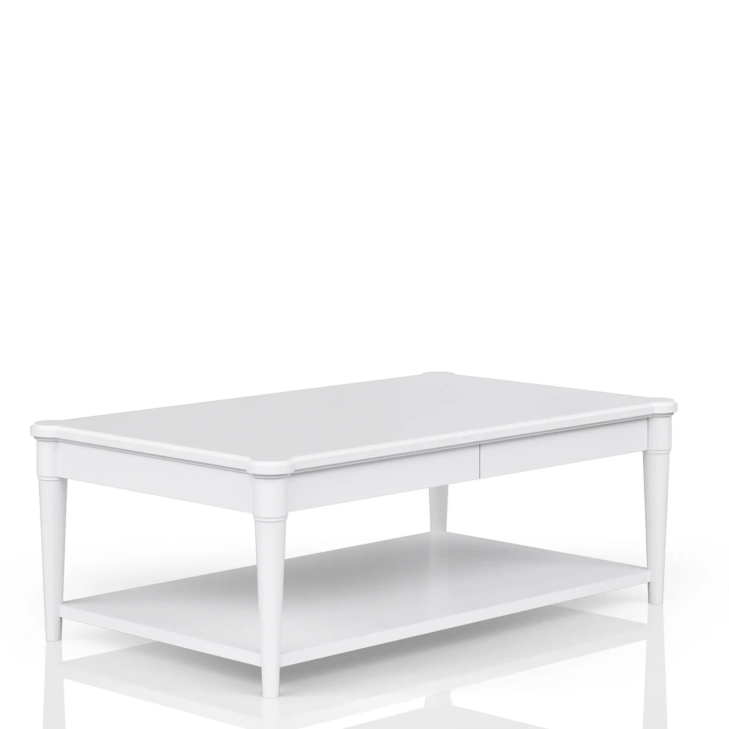 Cocktail Table with Two Drawers and Casters