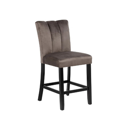 Luxury Velvet Counter Height Dining Chair and Set