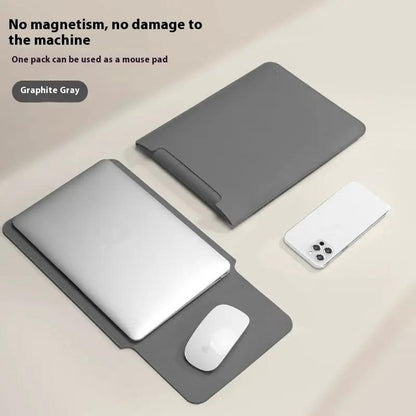 Non-magnetic laptop bag with built-in mouse pad in Graphite Gray by FLIPSTYLEZLLC on Tampa Home & Garden Store