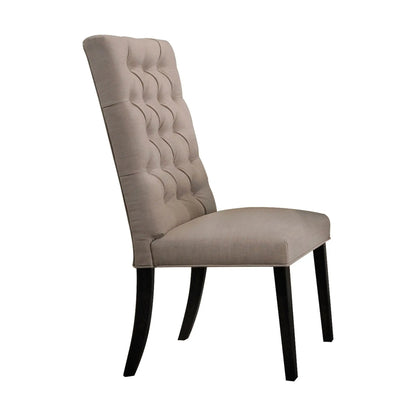 Morland Vintage Side Chair Set of 2 Black Tan