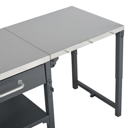 Large Foldable Outdoor Kitchen Cart And Storage
