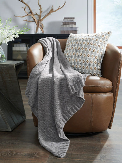 Anawood Chenille Throw Blanket for Sofa and Bed