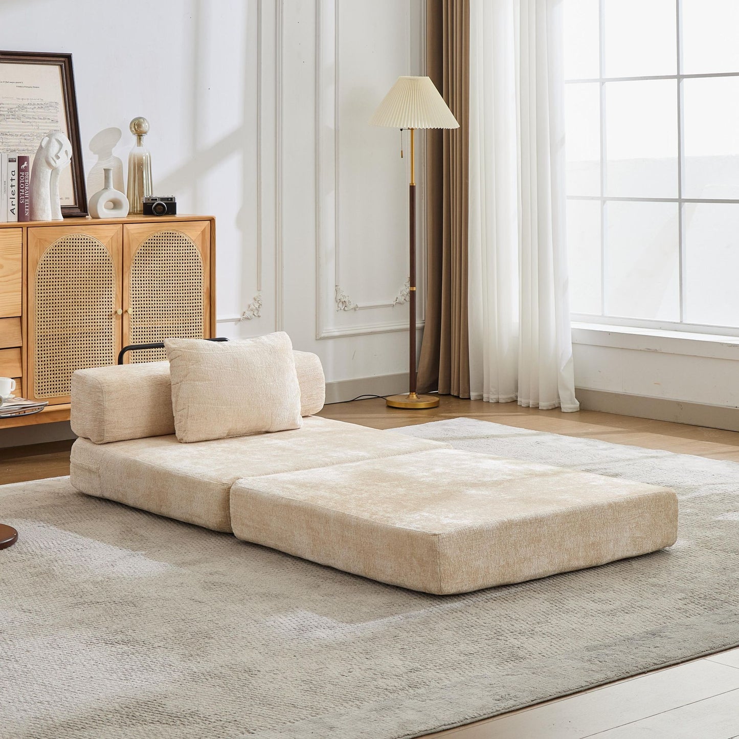Convertible Floor Sofa Bed and Living Room