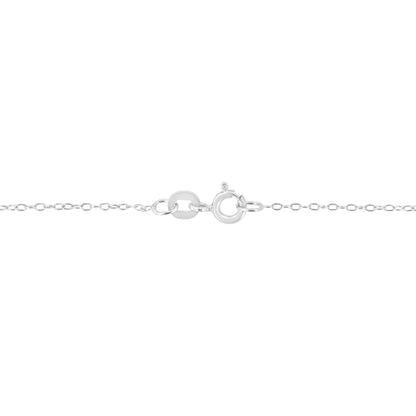 14K white gold chain necklace with spring ring clasp on Tampa Home & Garden Store