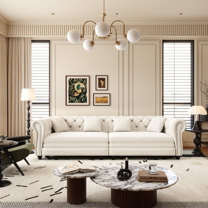 Designer Velvet Chesterfield Sofa and Bed