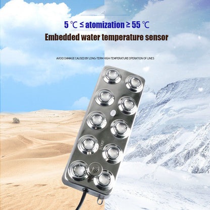 Rockery pond water landscape fogging machine high-frequency oscillation fogging board smoke machine ten head industrial ultrason - Tampa Home & Garden Store