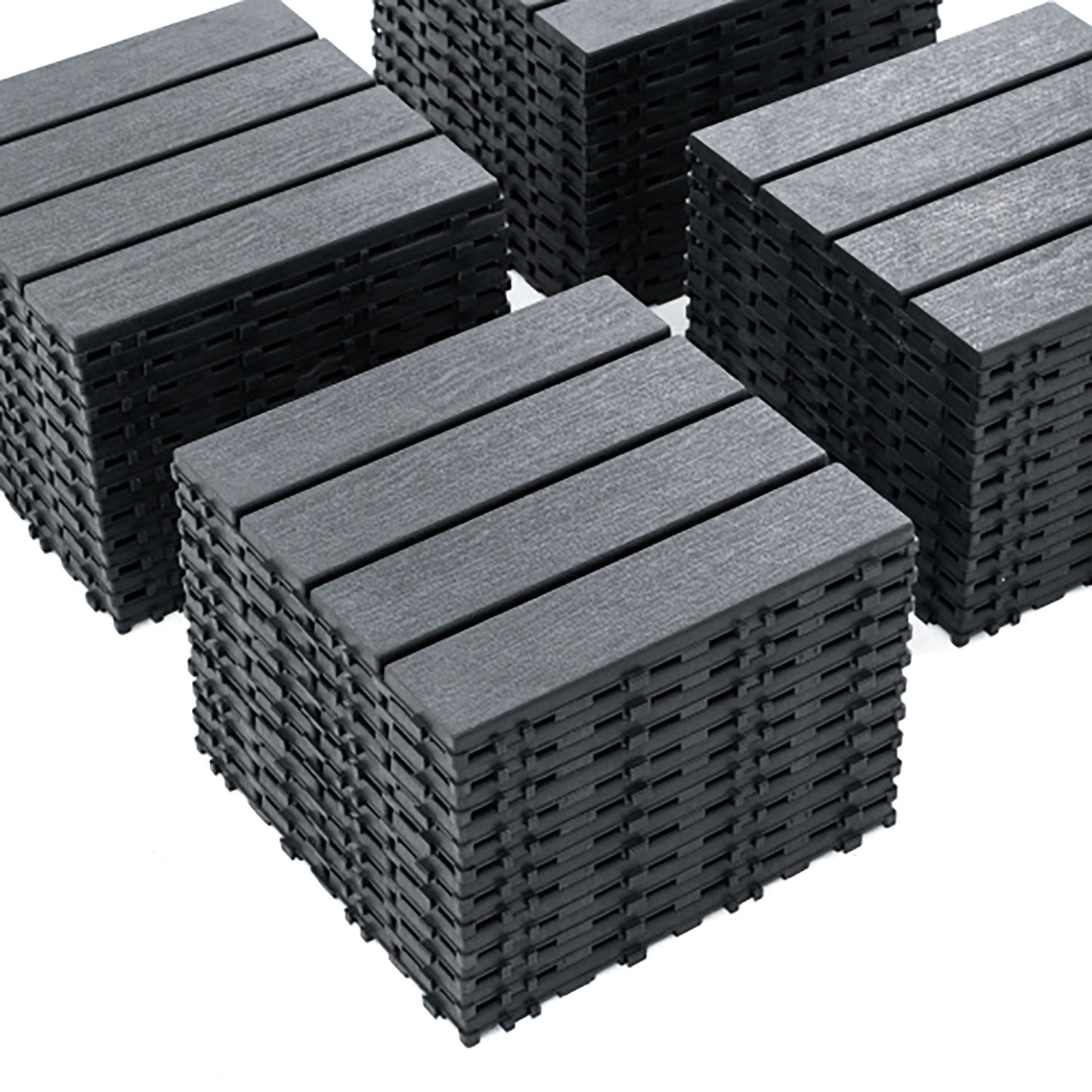 Plastic Interlocking Patio Deck Tiles For Outdoor