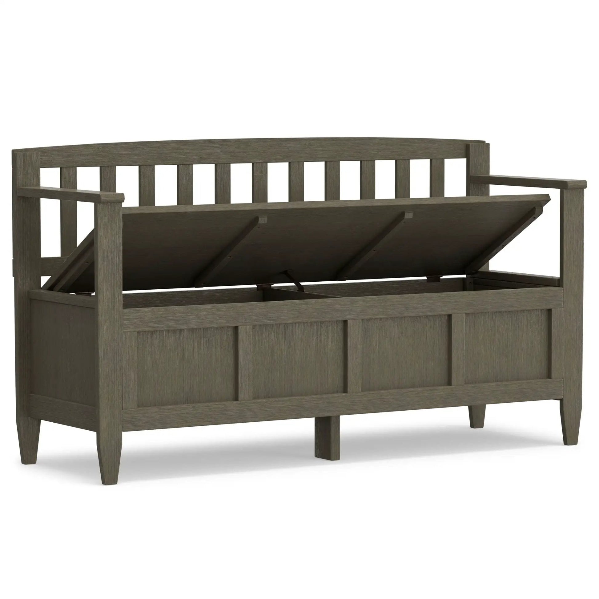 Brooklyn Entryway Storage Bench in wood with lift-top storage on Tampa Home & Garden Store