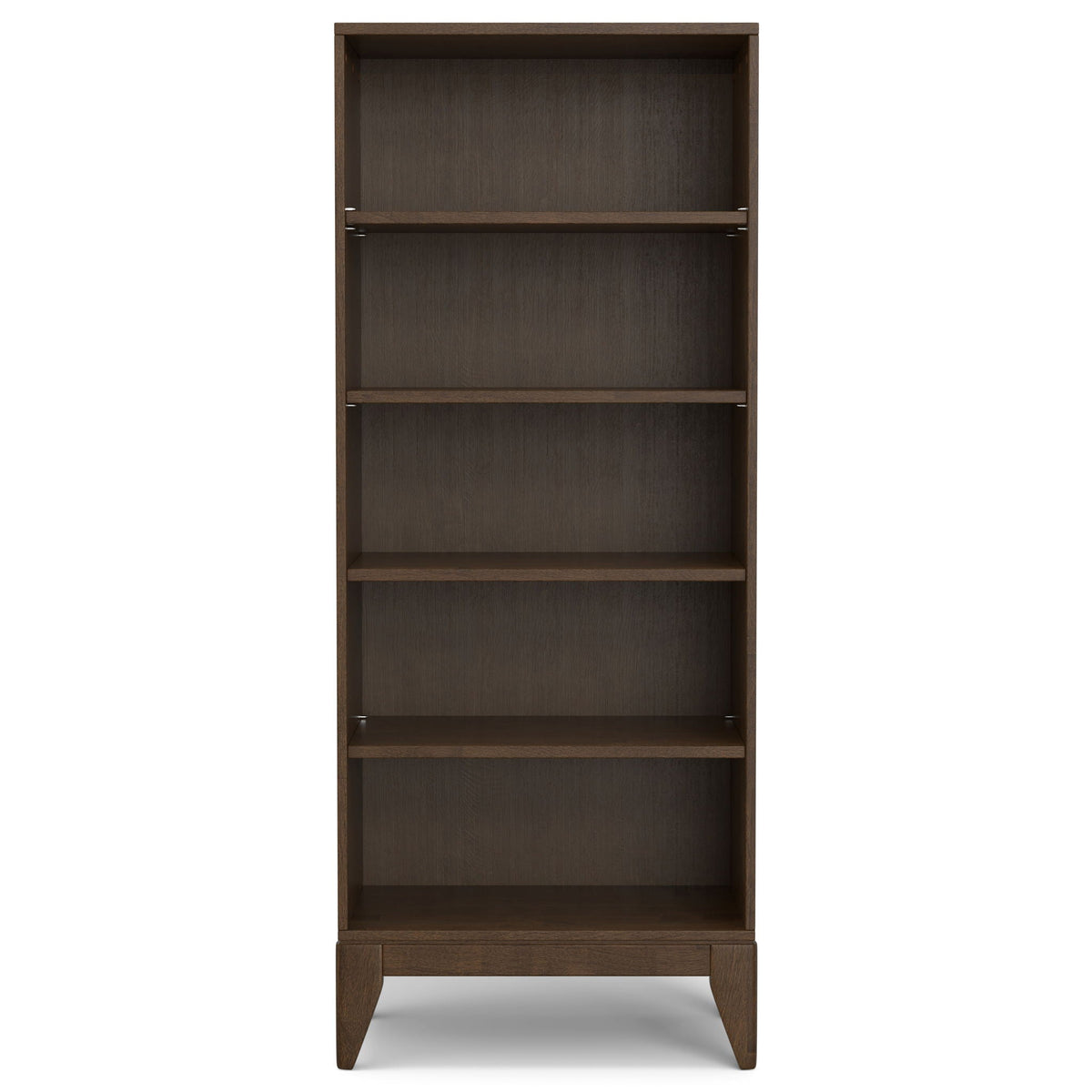 Adjustable Bookcase With Storage and Wood Shelves in dark brown finish by HouseOfZazla on Tampa Home & Garden Store