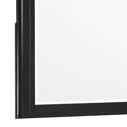 Black bedroom mirror with deep frame Opel by HouseOfZazla wall mirror on Tampa Home & Garden Store