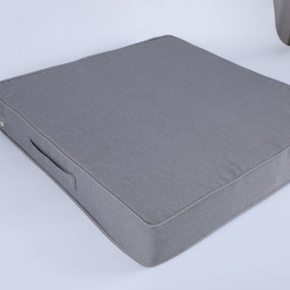 Outdoor Deep Seat Cushions set of 2 in gray fabric for patio furniture by HouseOfZazla on Tampa Home & Garden Store