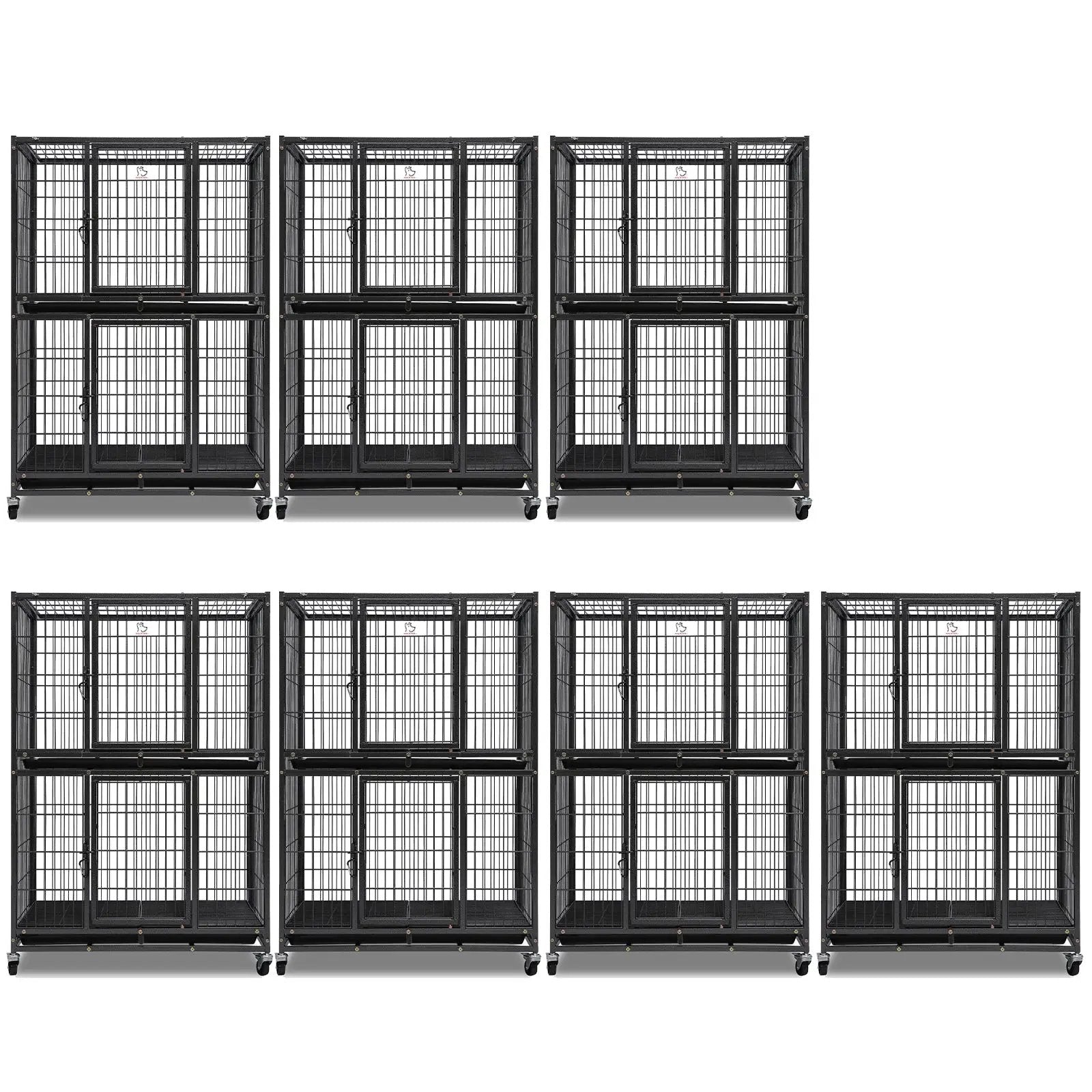 31-inch two-tier dog crate with auto locks, Homey Pet Official metal on wheels, 12-pack on Tampa Home & Garden Store