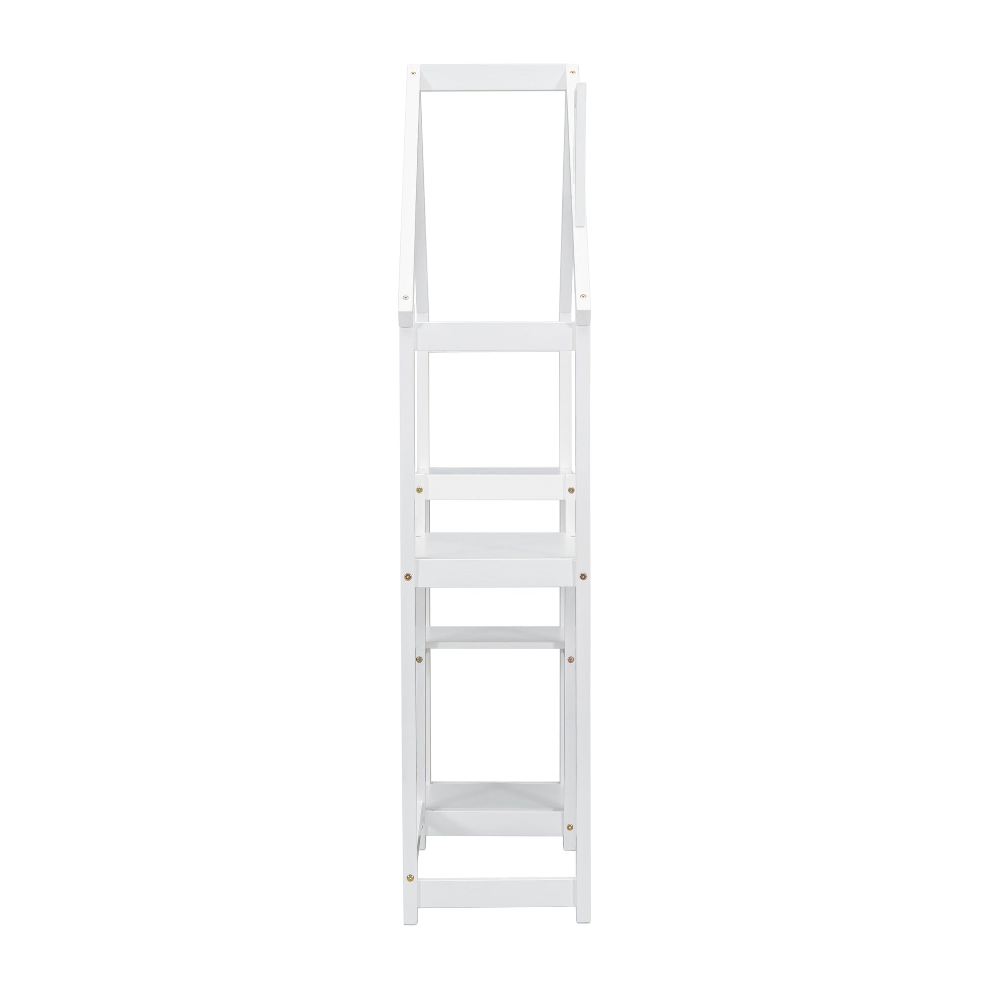 House-shaped Wooden writing Desk,Kids study Table,Bookshelf & Toy Storage,White - Tampa Home & Garden Store