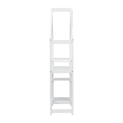 House-shaped Wooden writing Desk,Kids study Table,Bookshelf & Toy Storage,White - Tampa Home & Garden Store