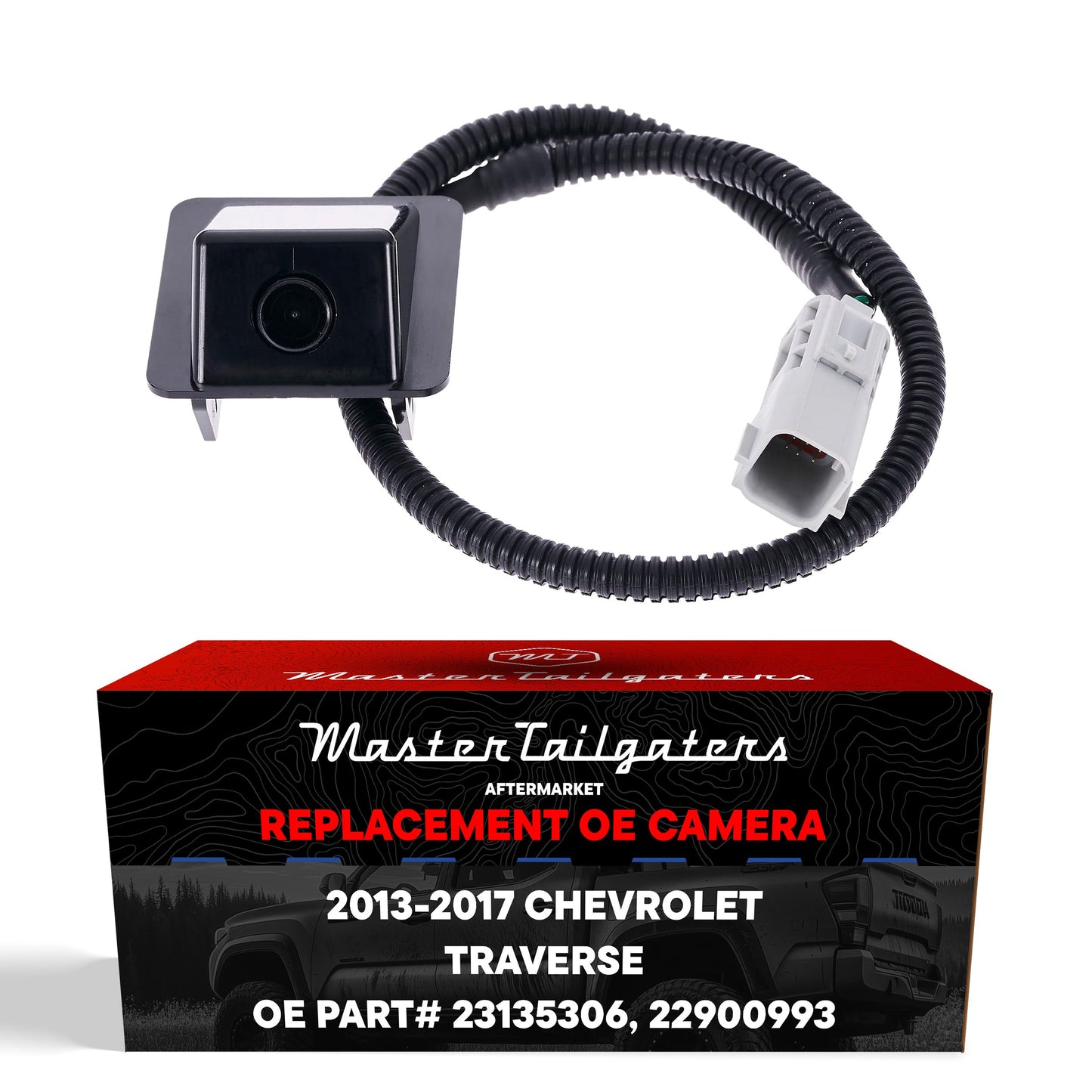 Master Tailgaters OEM backup camera for Chevrolet Traverse 2013-2017; camera with wiring harness on Tampa Home & Garden Store