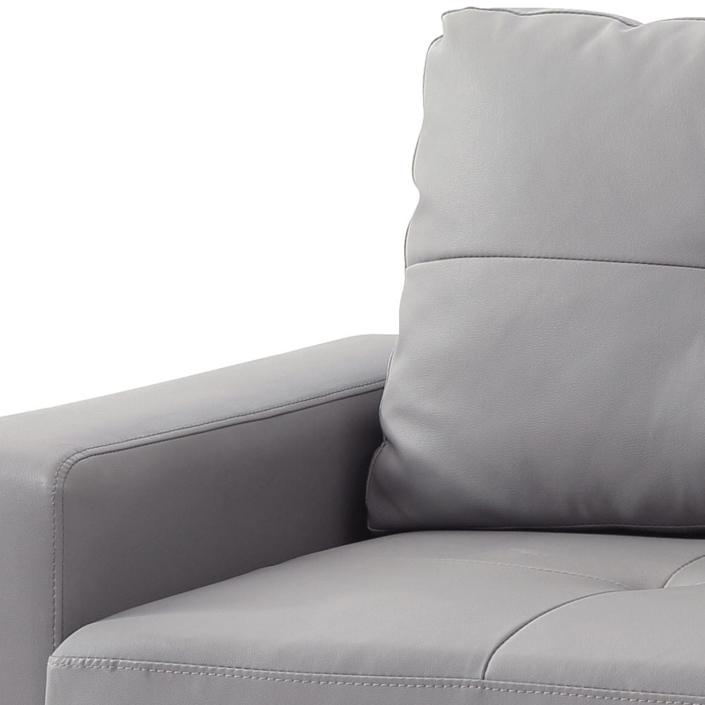 Modern Gray Sofa for Apartments and Dorms