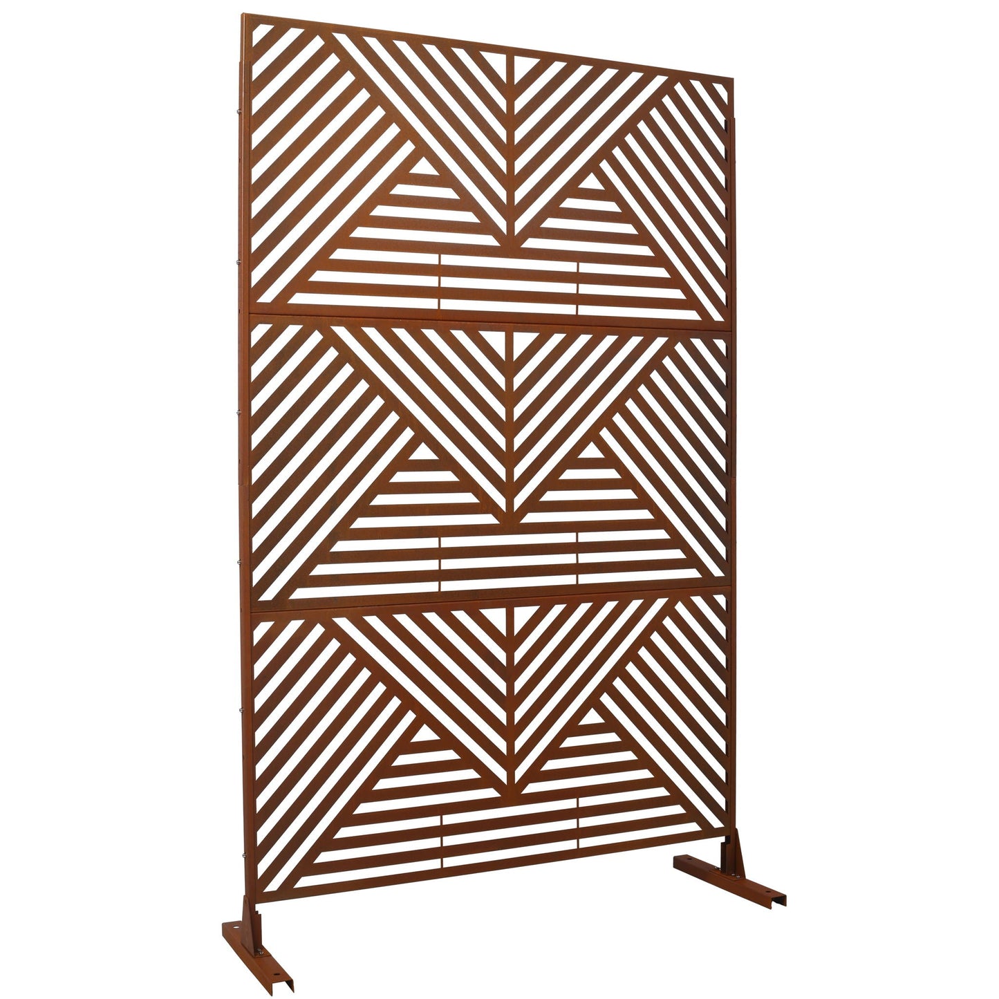 Freestanding Metal Privacy Screen and Stand