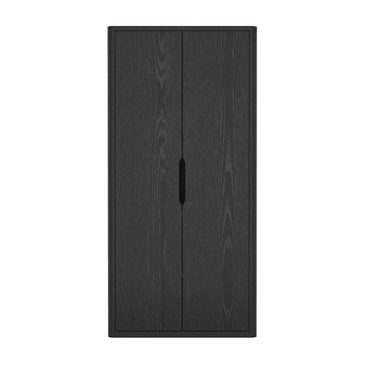 Rivington Bookcase Cabinet with adjustable shelves in black wood grain by HouseOfZazla on Tampa Home & Garden Store