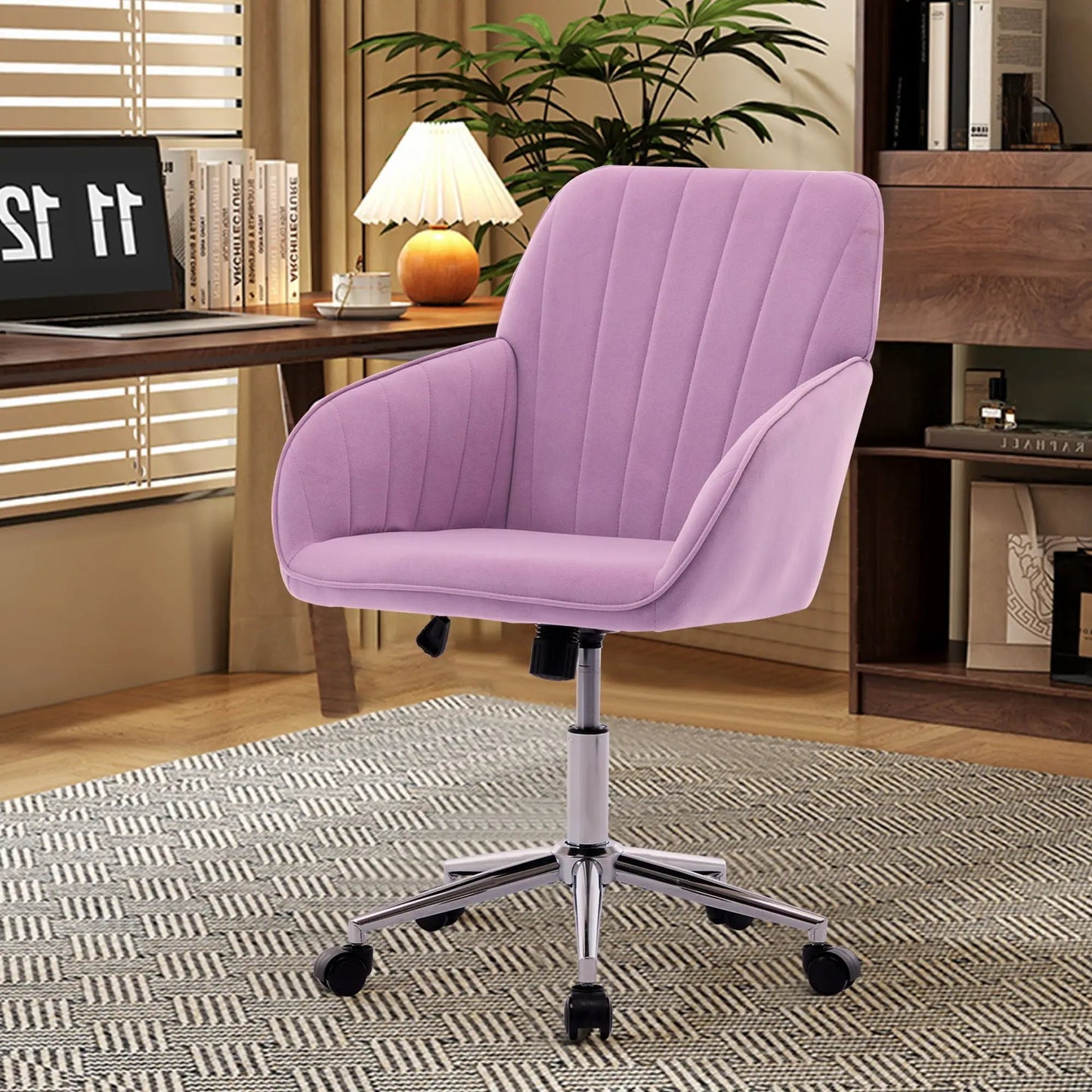 Adjustable Ergonomic Chair With Swivel Backrest