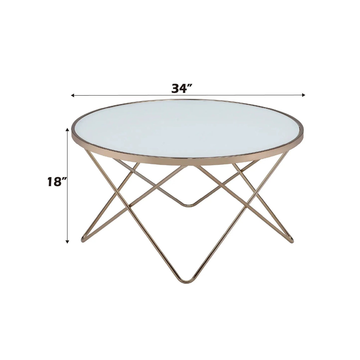 Valora Glass Coffee Table in Smoky Glass Finish