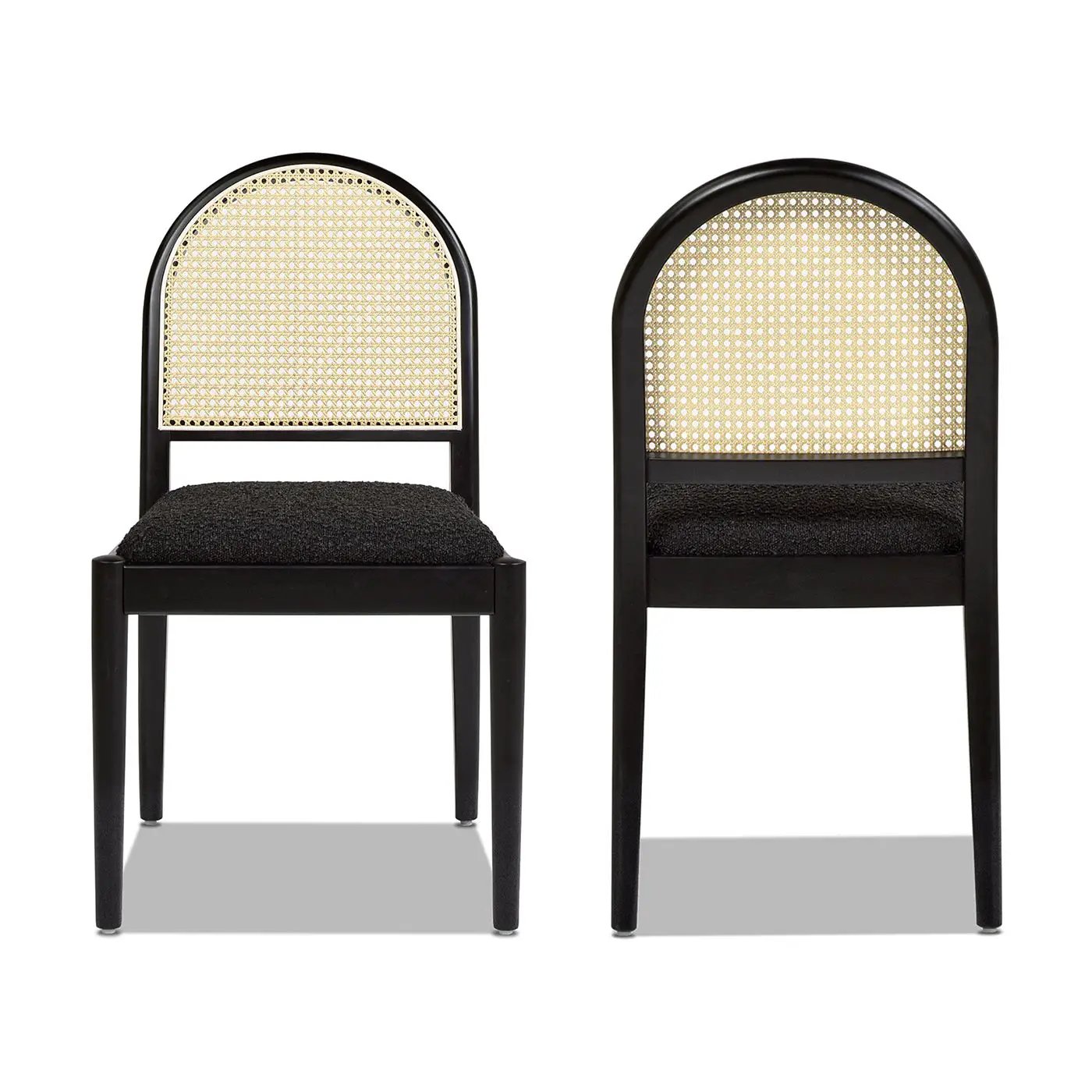 Panama Curved Cane Side Dining Chair Set of 2