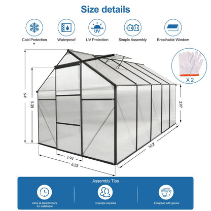 Outdoor Polycarbonate House and Raised Metal Base