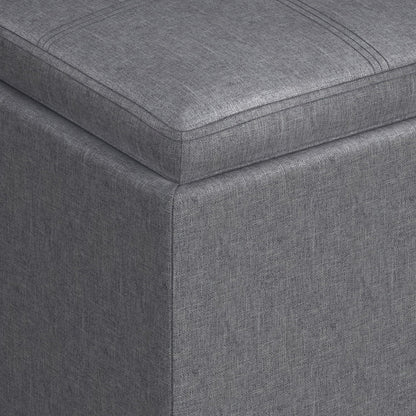 Rockwood Upholstered Cube Ottoman with Tray