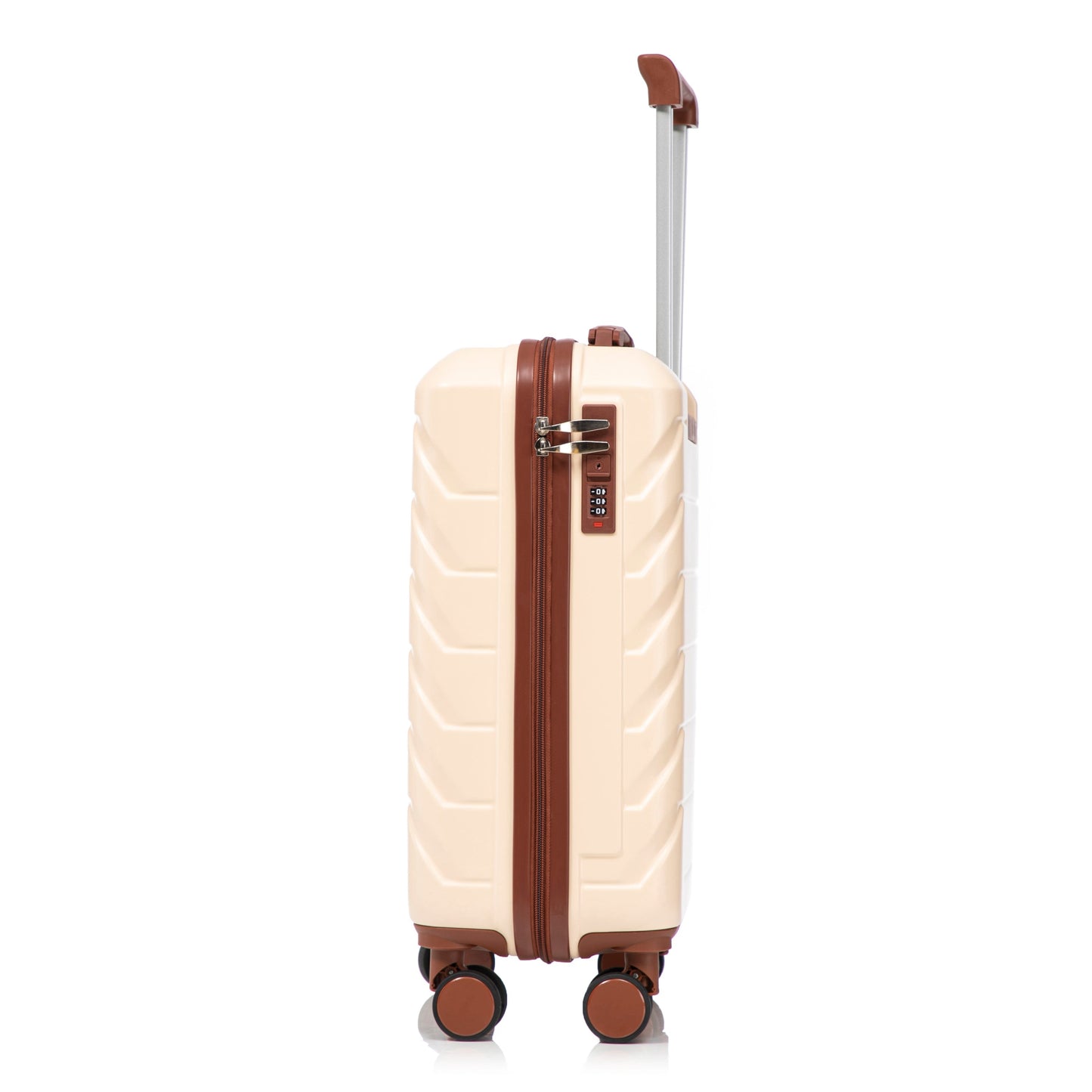 Luggage set beige ABS spinner, 14'/20' two-piece, HouseOfZazla on Tampa Home & Garden Store