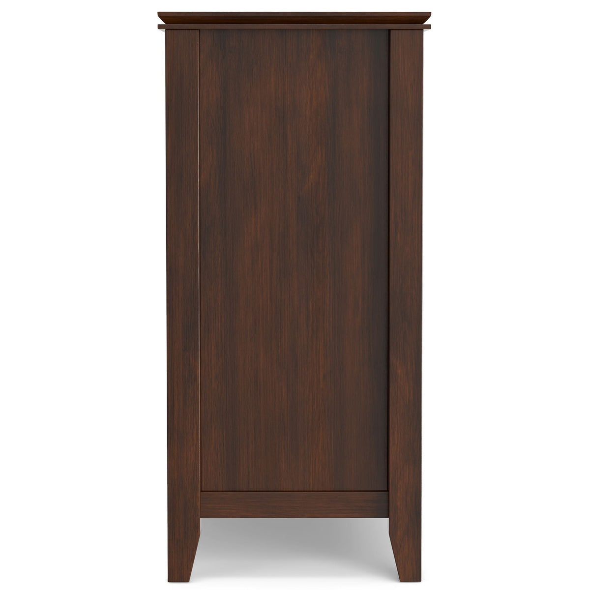 Solid wood sideboard buffet with dark brown finish and paneled doors on Tampa Home & Garden Store