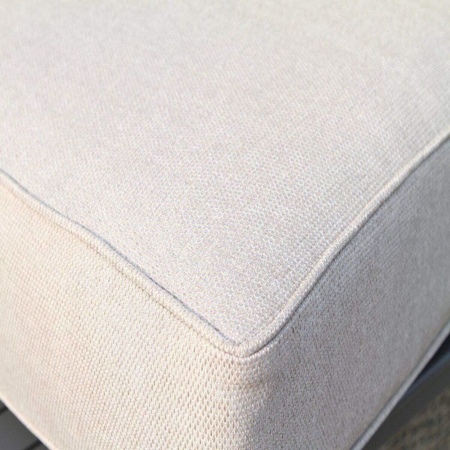 Shick Corner Wedge Patio Chair cushion in beige fabric by HouseOfZazla outdoor chair on Tampa Home & Garden Store