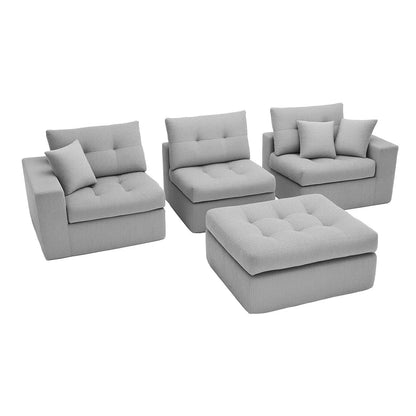 Corner Chaise L-Shaped Sectional Sofa Bed