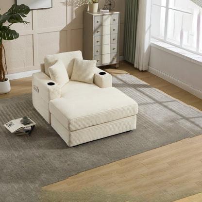 Quality Corduroy Chaise and a Relaxing Home Sofa
