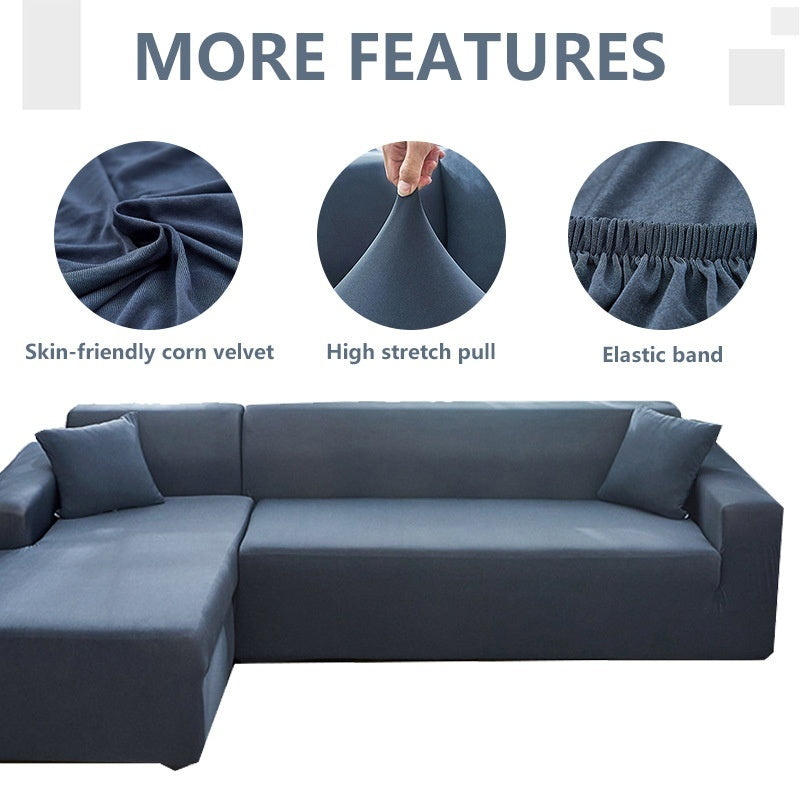 Nordic Imperial Concubine Sofa Cover blue universal elastic cloth set with high stretch on Tampa Home & Garden Store