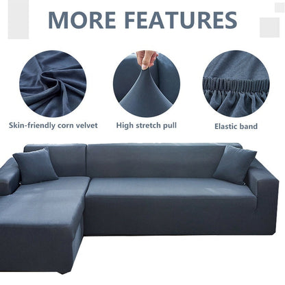 Nordic Imperial Concubine Sofa Cover blue universal elastic cloth set with high stretch on Tampa Home & Garden Store