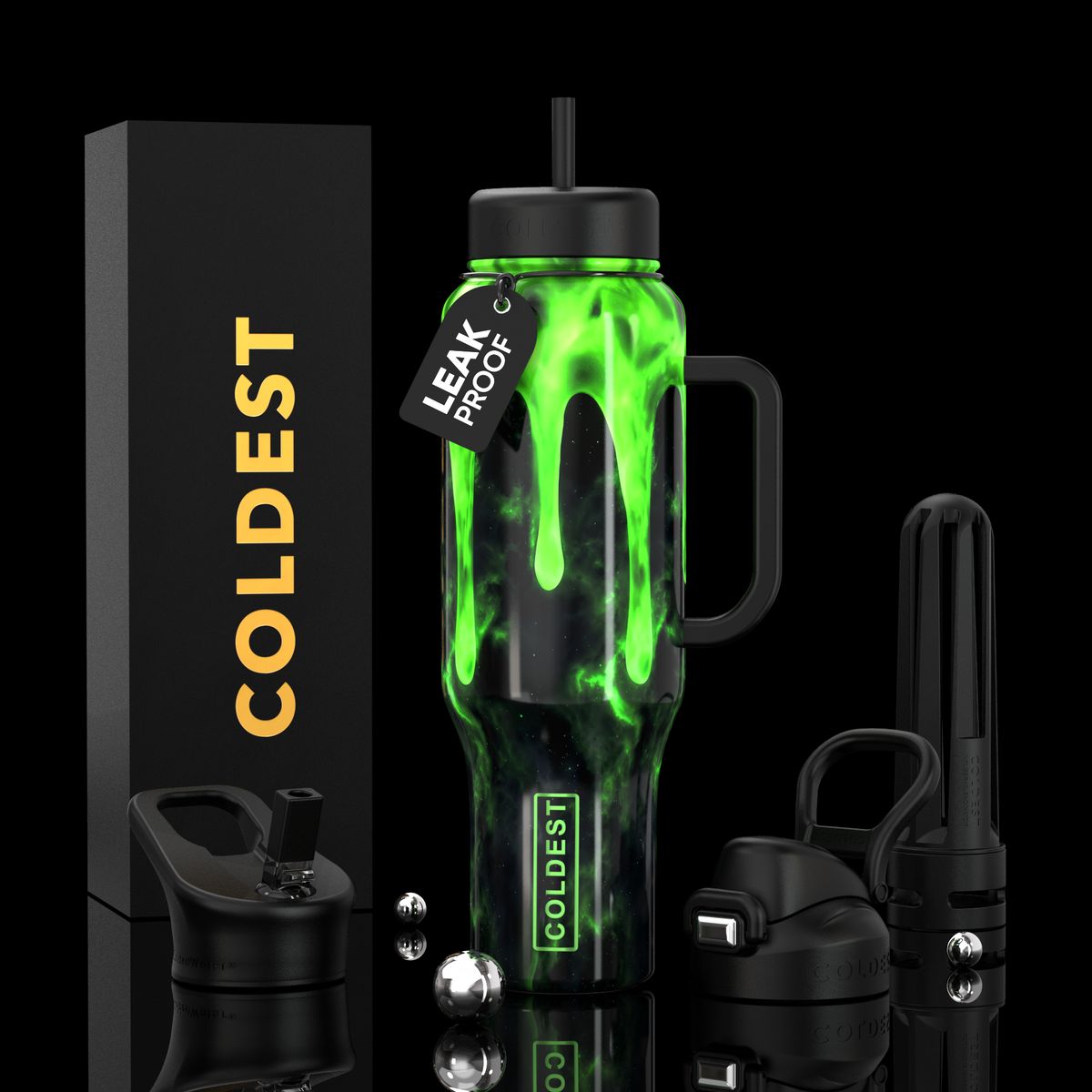 Coldest 46oz Limitless Ultra Bottle With Lids