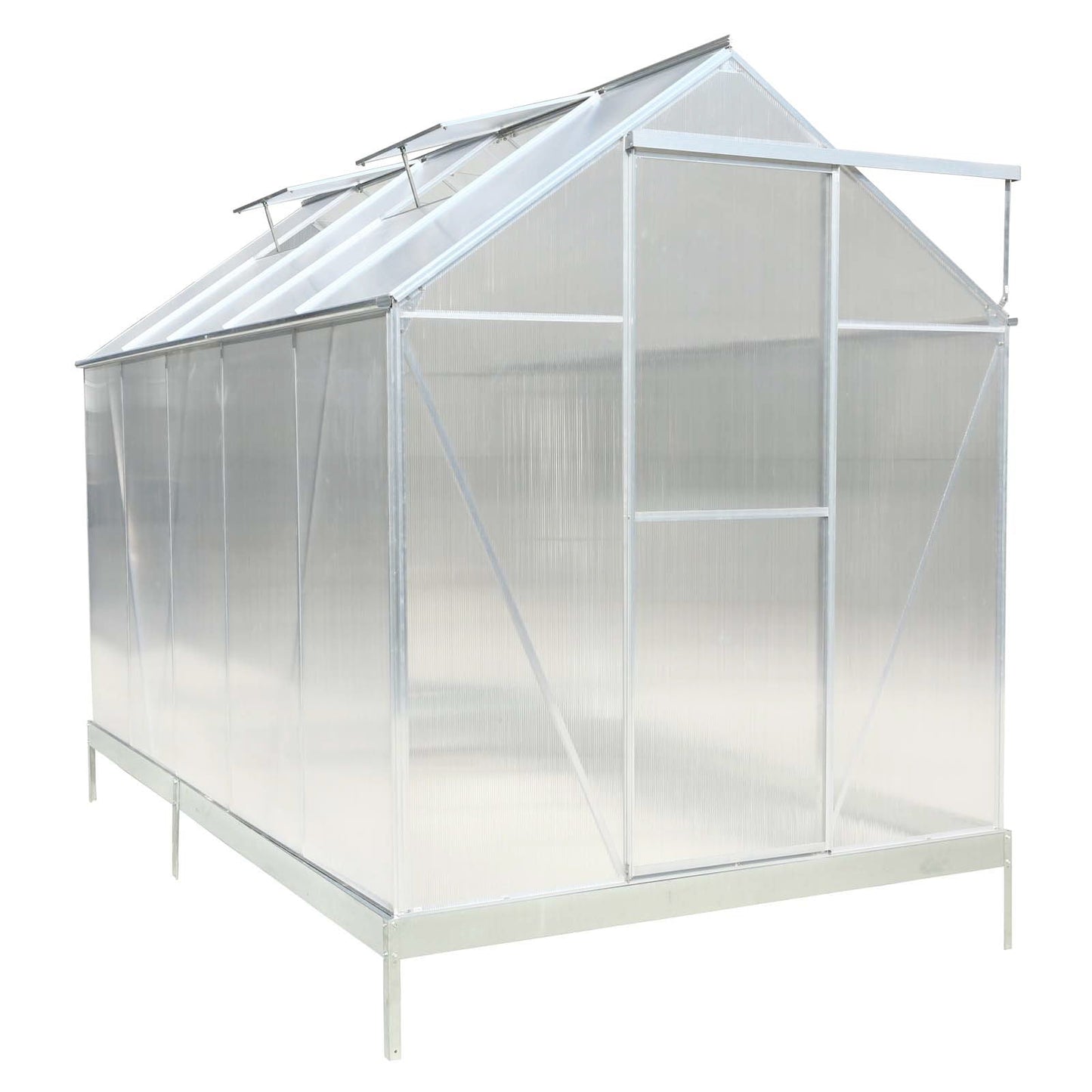 Heavy Duty Polycarbonate Greenhouse Kit and Door