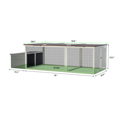 Solid Wooden Chicken Coop and Safe Outdoor House