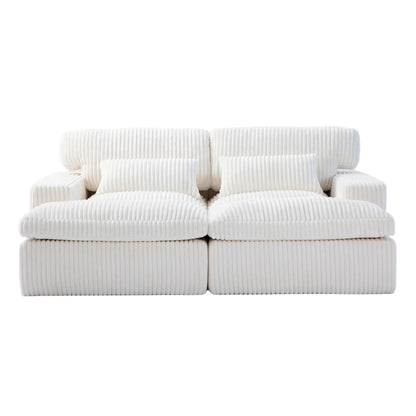 Oversized Double Chaise Lounge Chair Upholstered